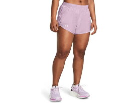 (取寄) アンダーアーマー レディース フライ バイ ショーツ Under Armour women Under Armour Fly By Shorts Purple Ace/Purple Ace/Reflective