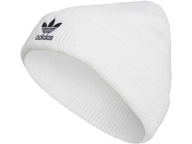 (取寄) アディダス レディース オリジナルス トレフォイル ビーニー ニット帽 帽子 adidas women adidas Originals Trefoil Beanie White/Black 23