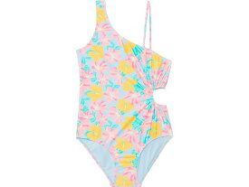 (取寄) ハーレー キッズ ガールズ ワンピース カット アウト スイム スーツ (ビッグ キッド) Hurley Kids girls Hurley Kids One-Piece Cut Out Swim Suit (Big Kid) Blue Ice