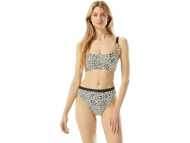 (取寄) マイケルコース レディース アブストラクト アニマル ロゴ リング ビキニ トップ MICHAEL Michael Kors women MICHAEL Michael Kors Abstract Animal Logo Ring Bikini Top Bone