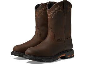 (取寄) アリアット メンズ ワークホッグ ウォータープルーフ Ariat men Ariat Workhog Waterproof Oily Distressed Brown