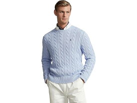 (取寄) ラルフローレン メンズ ケーブルニット コットン セーター Polo Ralph Lauren men Polo Ralph Lauren Cable-Knit Cotton Sweater Blue 4