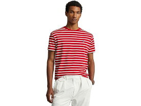 (取寄) ラルフローレン メンズ クラシック フィット ストライプド ジャージ T-シャツ Polo Ralph Lauren men Polo Ralph Lauren Classic Fit Striped Jersey T-Shirt RL 2000 Red/White