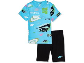 (取寄) ナイキ キッズ ボーイズ アクティブ ジョイ Tシャツ アンド ショーツ セット Nike Kids boys Nike Kids Active Joy Tee and Shorts Set (Little Kids) Black