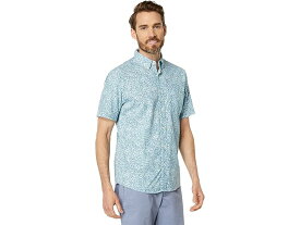 (取寄) ファリティ メンズ ザ ショート スリーブ ブリーズ シャツ Faherty men Faherty The Short Sleeve Breeze Shirt Teal Waters Hilo 1