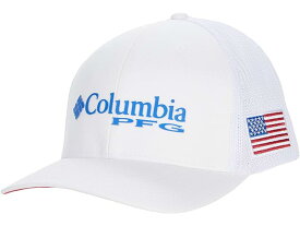 (取寄) コロンビア パフォーマンス フィッシング ギア メッシュ ボールキャップ 帽子 Columbia PFG Mesh Ballcap White/Vivid Blue/USA Flag