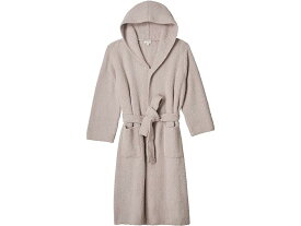 (取寄) ベアフットドリームス レディース コージシック リブド フーデット ローブ Barefoot Dreams women Barefoot Dreams CozyChic Ribbed Hooded Robe Silver Ice