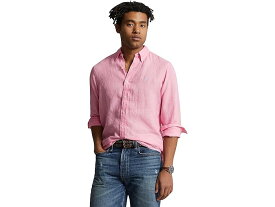 (取寄) ラルフローレン メンズ クラシック フィット ロング スリーブ リネン シャツ Polo Ralph Lauren men Polo Ralph Lauren Classic Fit Long Sleeve Linen Shirt Florida Pink