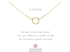 (取寄) ドギャード レディース カルマ ネックレス 16 インチ Dogeared women Dogeared Karma Necklace 16 inch Gold Dipped