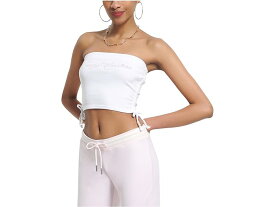 (取寄) ジューシークチュール レディース リブ チューブ トップ ウィズ タイ Juicy Couture women Juicy Couture Rib Tube Top With Ties White