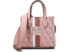 (取寄) ゲス レディース シルヴァーナ ダブル コンパートメント ミニ トート GUESS women GUESS Silvana Double Compartment Mini Tote Apricot Rose Logo