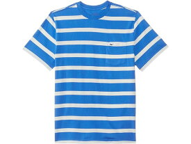 (取寄) ヴィンヤードヴァインズ キッズ ボーイズ ボーイズ クリーン スラブ ブルトン ティー (リトル キッド) Vineyard Vines Kids boys Vineyard Vines Kids Boys Clean Slub Breton Tee (Little Kid) Valentine Breton Stripe- Tide Blue/ Marshmallow