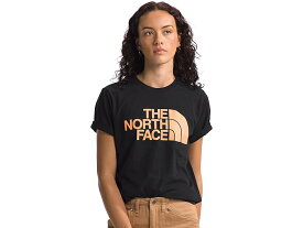 (取寄) ノースフェイス レディース ショート スリーブ ハーフ ドーム ティー The North Face women The North Face Short Sleeve Half Dome Tee TNF Black/Bright Cantaloupe