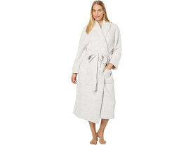 (取寄) ベアフットドリームス レディース コージーシック ヘザード ローブ Barefoot Dreams women Barefoot Dreams Cozychic Heathered Robe Heather Stone/White