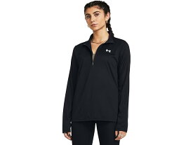 (取寄) アンダーアーマー レディース テック 1/2 ジップ ソリッド Under Armour women Under Armour Tech 1/2 Zip Solid Black/White