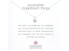 (取寄) ドギャード レディース アコンプリシュ マグニフィセント シングス ネックレス 16 Dogeared women Dogeared Accomplish Magnificent Things Necklace 16" Silver