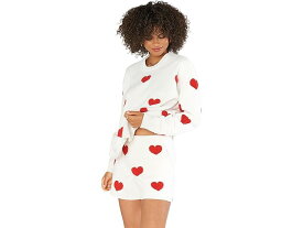 (取寄) ショウ ミー ユア ムームー レディース ボードウォーク ショーツ Show Me Your Mumu women Show Me Your Mumu Boardwalk Shorts Tossed Heart Knit Red