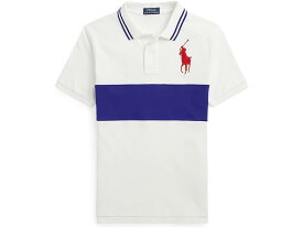 (取寄) ラルフローレン キッズ ボーイズ ビッグ ポニー カラーブロックト メッシュ ポロ シャツ (ビッグ キッズ) Polo Ralph Lauren Kids boys Polo Ralph Lauren Kids Big Pony Color-Blocked Mesh Polo Shirt (Big Kids) Deckwash White/City Royal