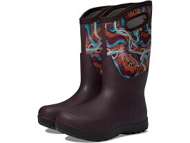 (取寄) ボグス レディース ネオ - クラシック トール グロッシー アブストラクト Bogs women Bogs Neo - Classic Tall Glossy Abstract Burgundy Multi