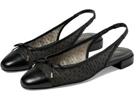 (取寄) スチュアート ワイツマン レディース スリーク ボウ スリングバック フラッツ Stuart Weitzman women Stuart Weitzman Sleek Bow Slingback Flat Black