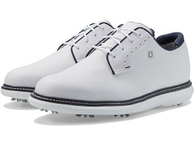 (取寄) フットジョイ メンズ トラディションズ ブルシャー ゴルフ シューズ FootJoy men FootJoy Traditions Blucher Golf Shoes White/White/Navy