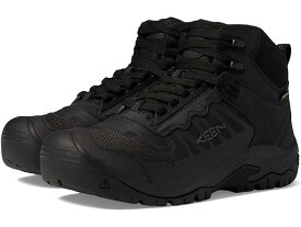 (取寄) キーン ユーティリティ メンズ レノ ミッド KBF Wp ソフト トゥ KEEN Utility men KEEN Utility Reno Mid KBF WP Soft Toe Black/Black