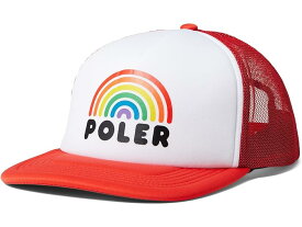 (取寄) ポーラー レインボー トラッカー ハット Poler Poler Rainbow Trucker Hat Red