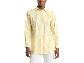 (取寄) ローレン ラルフローレン レディース オーバーサイズ ストライプド コットン ブロード シャツ LAUREN Ralph Lauren women LAUREN Ralph Lauren Oversize Striped Cotton Broadcloth Shirt Primrose Yellow/White