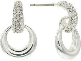 (取寄) ローレン ラルフローレン レディース スカルプ メタル ポスト イヤリングス LAUREN Ralph Lauren women LAUREN Ralph Lauren Sculpted Metal Post Earrings Silver/Crystal