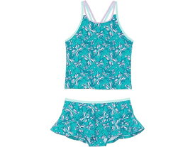 (取寄) エルエルビーン ガールズ ウォータースポーツ スカーテッド タンキニ (ビッグ キッズ) L.L.Bean girls L.L.Bean Watersports Skirted Tankini (Big Kids) Teal Blue Butterfly