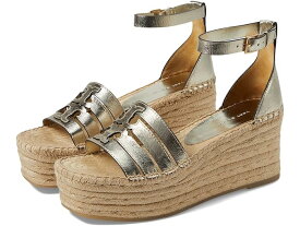 (取寄) トリーバーチ レディース 80 ウム アイネス ケージ ウェッジ エスパドリーユ Tory Burch women Tory Burch 80 mm Ines Cage Wedge Espadrille Spark Gold