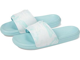 (取寄) バンズ キッズ ボーイズ ラ コスタ スライド-オン (リトル キッド) Vans Kids boys Vans Kids La Costa Slide-On (Little Kid) Marble Blue/White