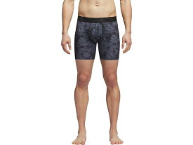 (取寄) アディダス メンズ パフォーマンス ボクサー ブリーフ アンダーウェア 1パック adidas men adidas Performance Boxer Brief Underwear 1-Pack BOS Floral Black/Carbon/Black/Onix Grey