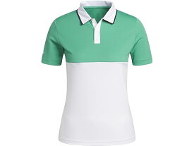 (取寄) アディダス ゴルフ キッズ ボーイズ カラーブロック ヒート.レディ ポロ シャツ (リトル キッズ/ビッグ キッズ) adidas Golf Kids boys adidas Golf Kids Color-Block Heat.RDY Polo Shirt (Little Kids/Big Kids) Court Green