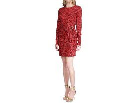 (取寄) マイケルコース レディース ロング スリーブ ラップ T-シャツ ドレス MICHAEL Michael Kors women MICHAEL Michael Kors Long Sleeve Wrap T-Shirt Dress Crimson