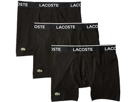 (取寄) ラコステ メンズ ボクサー ブリーフ 3-パック カジュアル クラシック Lacoste men Lacoste Boxer Briefs 3-Pack Casual Classic Black