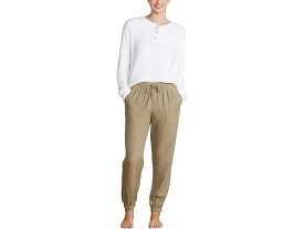 (取寄) ベアフットドリームス レディース マリブ コレクション リネン ブレンド ジョガーズ Barefoot Dreams women Barefoot Dreams Malibu Collection Linen Blend Joggers Military