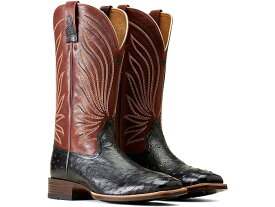 (取寄) アリアット メンズ ブランディン ウルトラ ウェスタン ブート Ariat men Ariat Brandin' Ultra Western Boot Jet Black Full Quill Ostritch