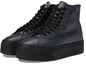 (取寄) スペルガ レディース 2708 HI トップ ラメ Superga women Superga 2708 hi top lame Black