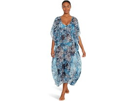 (取寄) ローレン ラルフローレン レディース インディゴ パッチワーク ミディ カフタン カバー アップ LAUREN Ralph Lauren women LAUREN Ralph Lauren Indigo Patchwork Midi Caftan Cover Up Multicolor