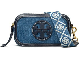 (取寄) トリーバーチ レディース ミラー デニム ミニ クロスボディ バッグ Tory Burch women Tory Burch Miller Denim Mini Crossbody Bag Denim Multi