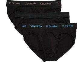 (取寄) カルバンクライン アンダーウェア メンズ コットン ストレッチ 3-パック ヒップ ブリーフ Calvin Klein Underwear men Calvin Klein Underwear Cotton Stretch 3-Pack Hip Brief Black/Capri Rose/Speakeasy/Vivid Blue Logos