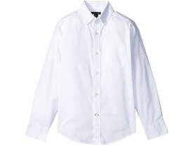 (取寄) トミーヒルフィガー キッズ ボーイズ ピンポイント オックスフォード シャツ (ビッグ キッズ) Tommy Hilfiger Kids boys Tommy Hilfiger Kids Pinpoint Oxford Shirt (Big Kids) White