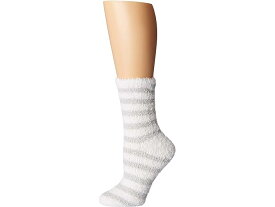 (取寄) カレン ノイバーガー レディース シュニール ストライプ ソック Karen Neuburger women Karen Neuburger Chenille Stripe Sock Grey/White Stripe