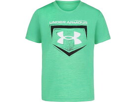 (取寄) アンダーアーマー キッズ ボーイズ ラフ プレート ロゴ ショート スリーブ シャツ (リトル キッド/ビッグ キッド) Under Armour Kids boys Under Armour Kids Rough Plate Logo Short Sleeve Shirt (Little Kid/Big Kid) Matrix Green