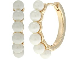 (取寄) ローレン ラルフローレン レディース パール フープ イヤリングス LAUREN Ralph Lauren women LAUREN Ralph Lauren Pearl Hoop Earrings Gold/Pearl/Silk