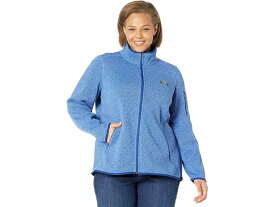 (取寄) エルエルビーン レディース プラス サイズ ビーンズ セーター フリース フル ジップ ジャケット L.L.Bean women L.L.Bean Plus Size Bean's Sweater Fleece Full Zip Jacket Arctic Blue