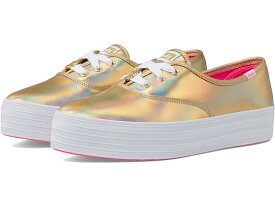 (取寄) ケッズ レディース X バービー ポイント レース-アップ Keds women Keds X Barbie Point Lace-Up Gold Leather