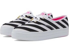 (取寄) ケッズ レディース X バービー ポイント レース-アップ Keds women Keds X Barbie Point Lace-Up Black/White Canvas