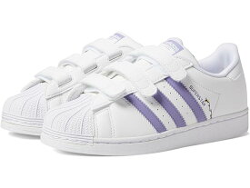 (取寄) アディダス オリジナルス キッズ ガールズ スーパースター クロス ストラップ (リトル キッド) adidas Originals Kids girls adidas Originals Kids Superstar Cross Strap (Little Kid) White/Magic Lilac/Energy Ink